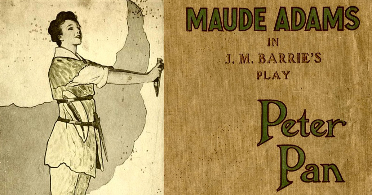 Maude Adams en la obra de Peter Pan
